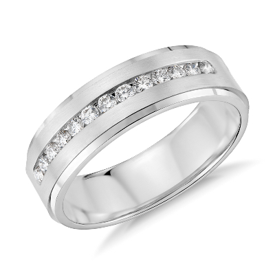Diamond Channel-Set Wedding Ring in Platinum (1/3 ct. tw.)