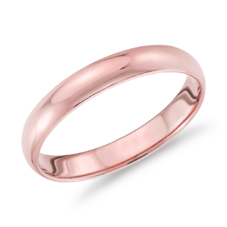 Classic Wedding Ring in 14k Rose Gold (3mm)