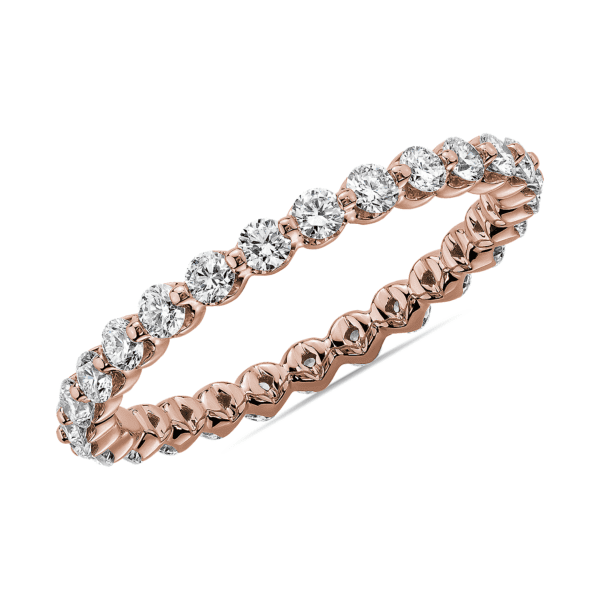 Floating Diamond Eternity Band in 14k Rose Gold (3/4 ct. tw.)