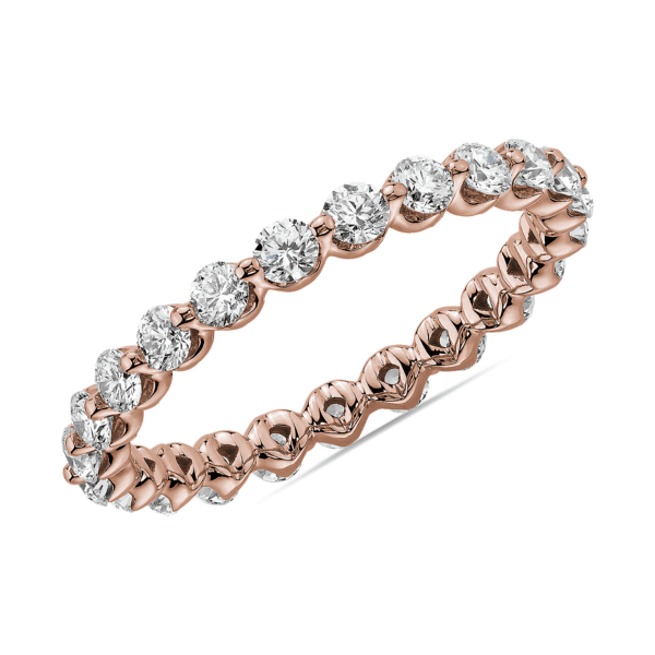 Floating Diamond Eternity Band in 14k Rose Gold (1 ct. tw.)
