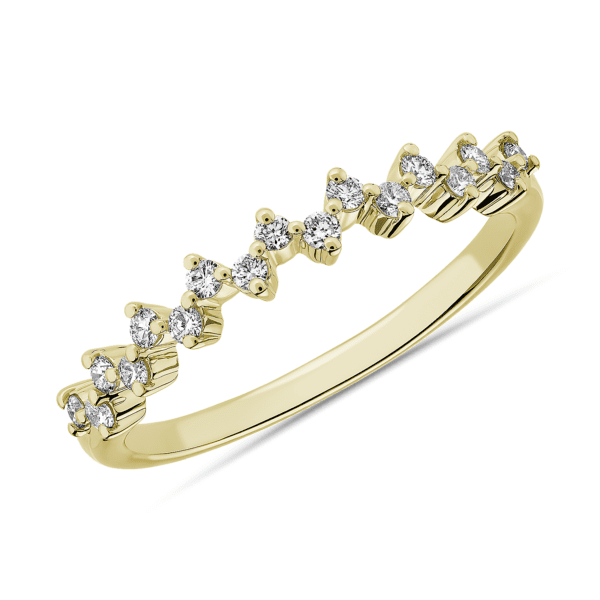 Celestial Stacking Ring in 14k Yellow Gold (1/8 ct. tw.)