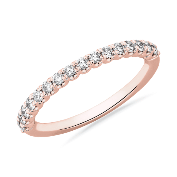 Selene Diamond Anniversary Ring in 14k Rose Gold (1/3 ct. tw.)