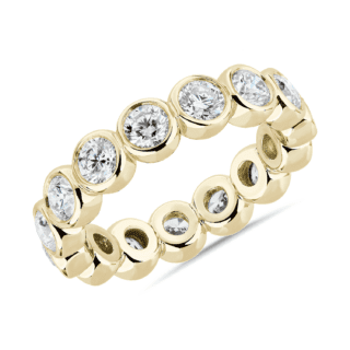 Bezel-Set Diamond Eternity Ring in 14k Yellow Gold (2 ct. tw.)