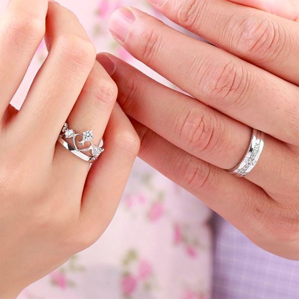 74143 diamond rings for couples kacyworld stylised diamond rings for couples